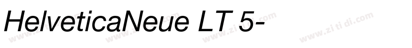 HelveticaNeue LT 5字体转换